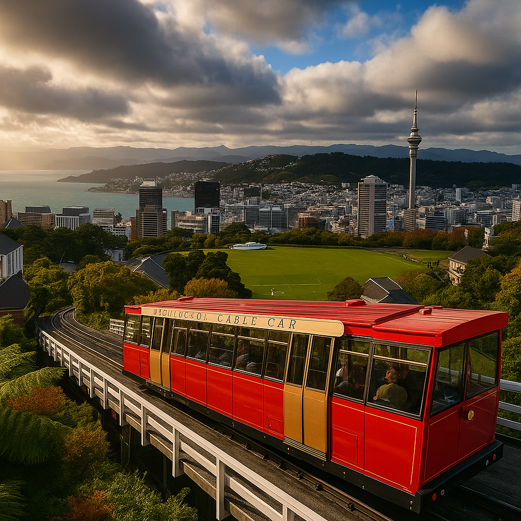 Wellington harbor and surrounding hills